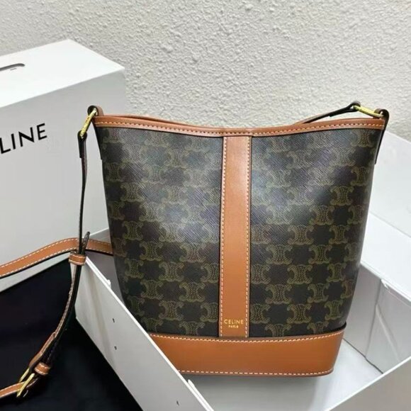 Celine new retro old flower bucket bag - Picture 1 of 6